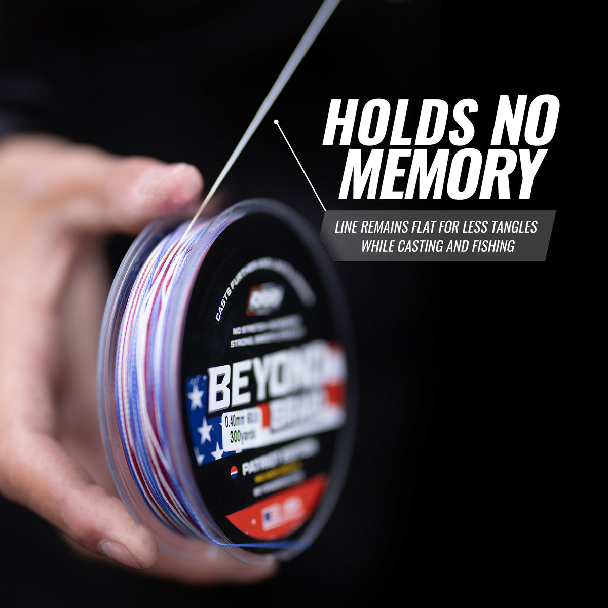Patriot Line – Red, White & Blue Braid for Maximum Strength