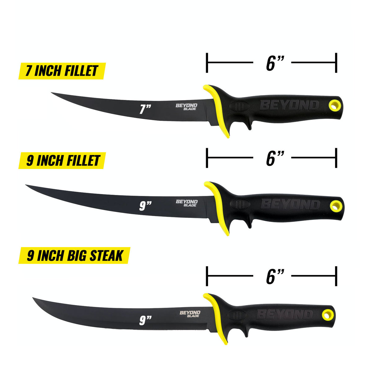 Beyond Blade Fillet Knife 7&quot; &amp; 9&quot; Inch